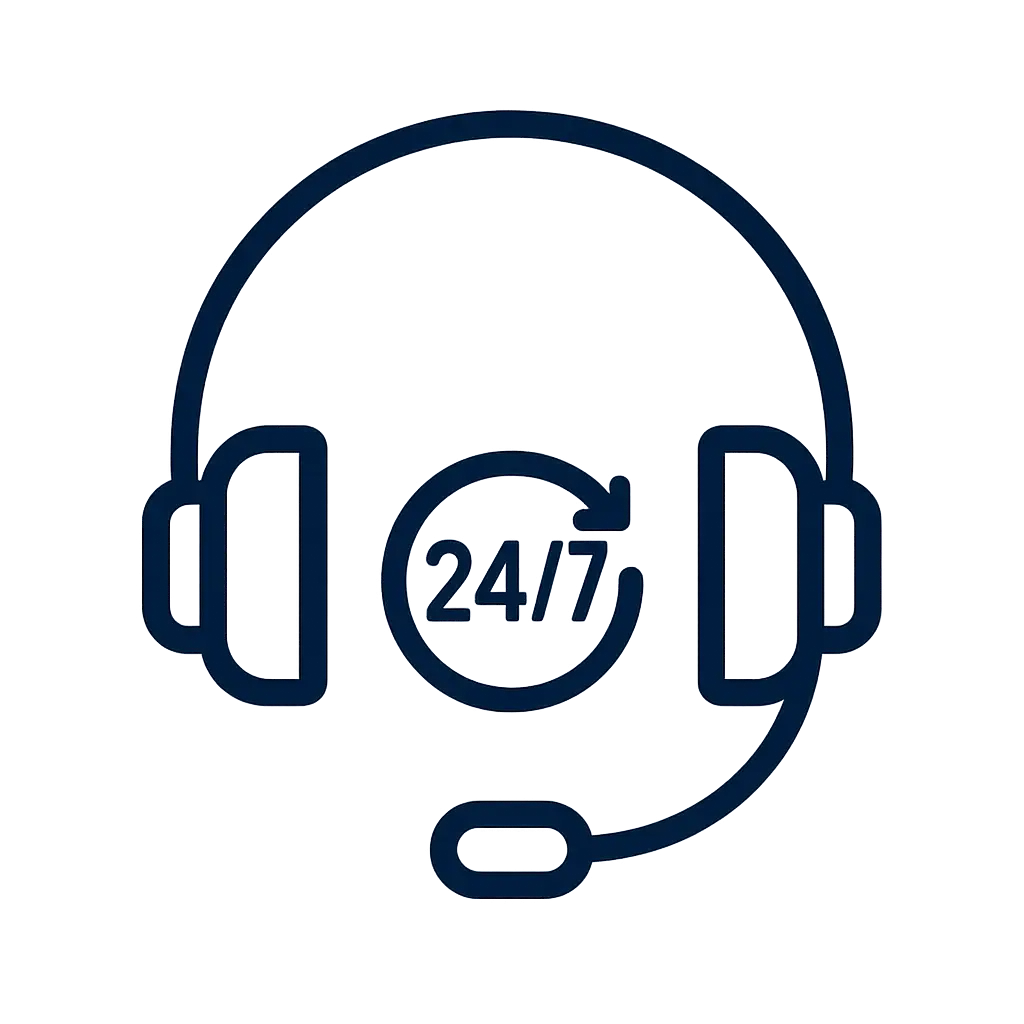 آیکون پشتیبانی ۲۴ ساعته سرور ایران