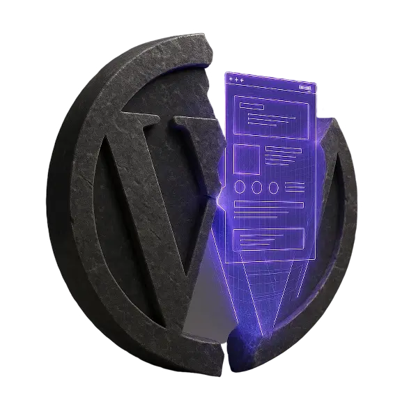 تصویر مفهومی موتور خلاقیت وردپرس برای خرید هاست وردپرس پرسرعت