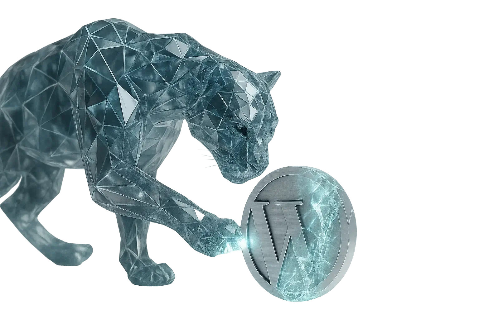 پس زمینه بخش پلن‌های هاست وردپرس پرسرعت، با طرح جگوار به نشانه قدرت و تکنولوژی.